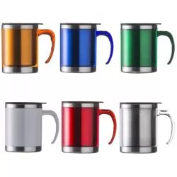 Caneca Acrílica e Inox com Tampa Plástica Personalizada 